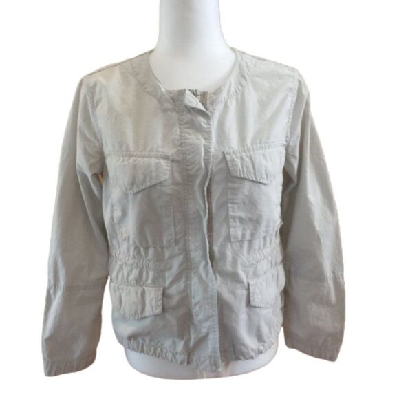 GAP Khaki Safari | Utility Lightweight Zip Closure Drawstring Waist Jacket S - Picture 1 of 7